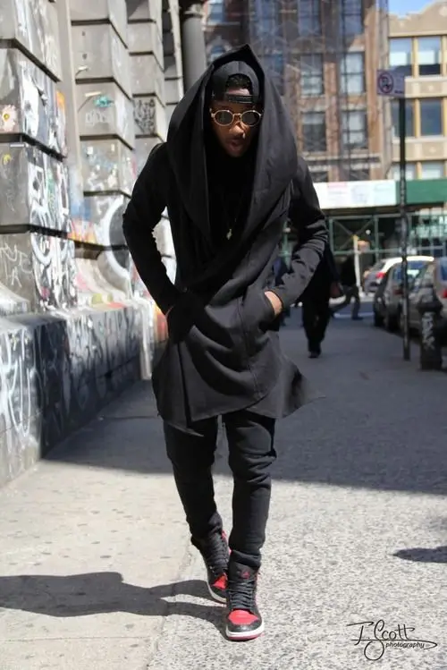 Black hoodies and shoes for Men